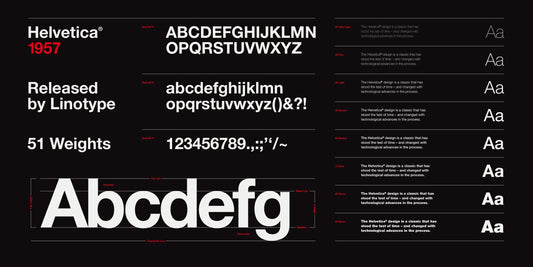 helvetica font examples