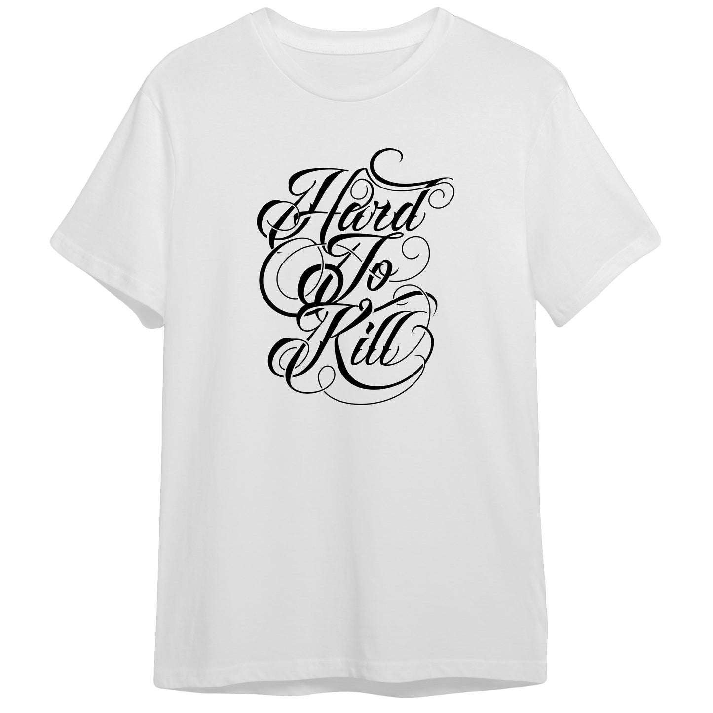 Hard To Kill Typography Design 100% Cotton Premium Unisex T-shirt Tee