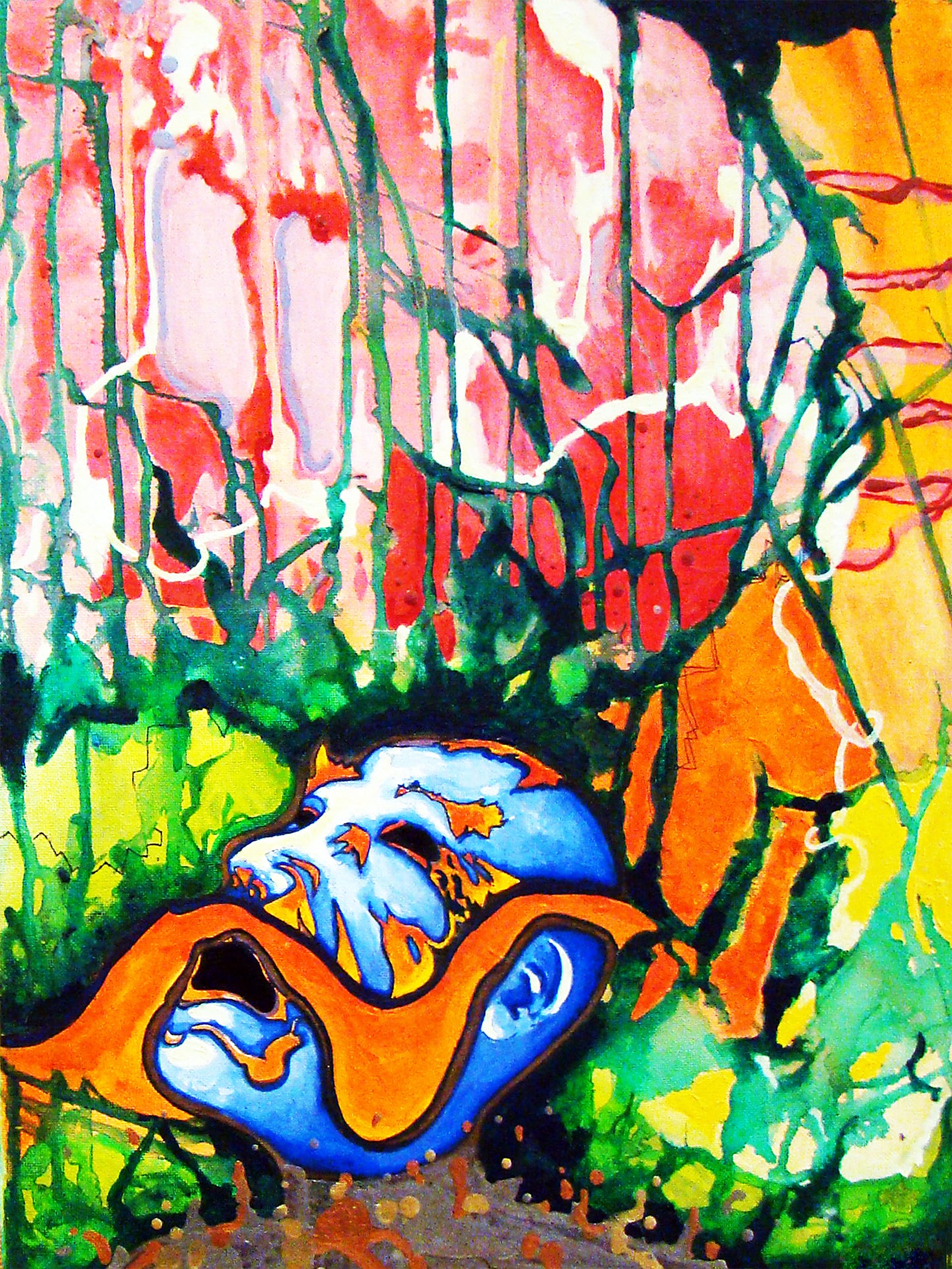 'Transmutation' Acrylic Paint On Canvas | One-Off Art Piece | 50cmX41cm