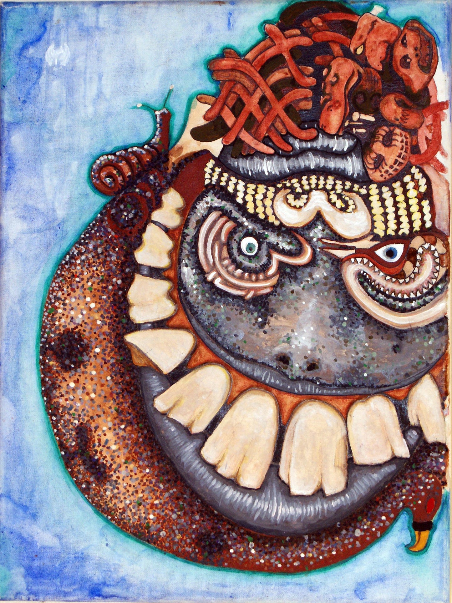 'The Eyes Of The Beholder' Acrylic Paint On Canvas | One-Off Art Piece | 25cmX20cm