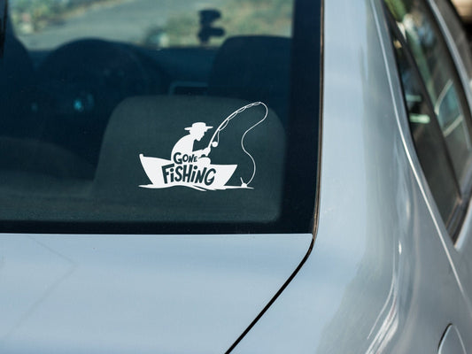 Gone Fishing | Waterproof Vinyl Decal Sticker