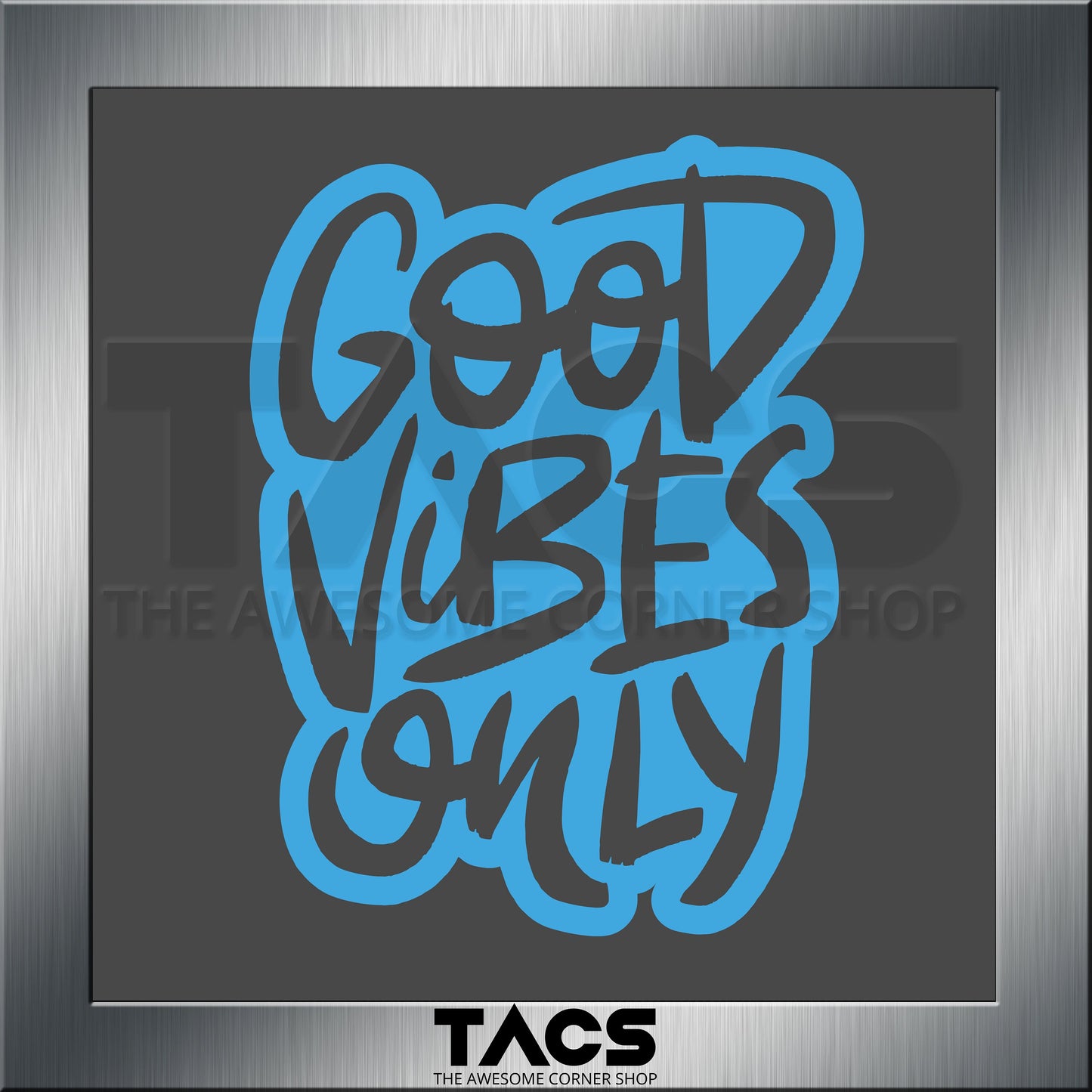 Good Vibes Only Slogan | Waterproof Vinyl Decal Sticker | 10cm