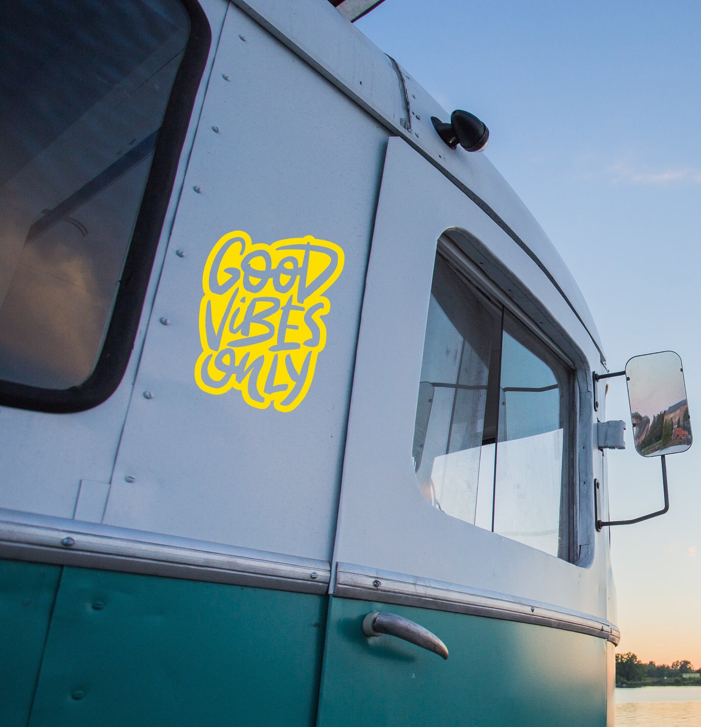 Good Vibes Only Slogan | Waterproof Vinyl Decal Sticker | 10cm