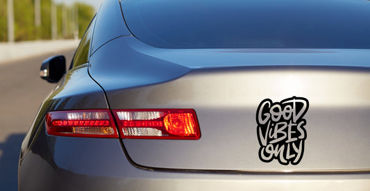 Good Vibes Only Slogan | Waterproof Vinyl Decal Sticker | 10cm