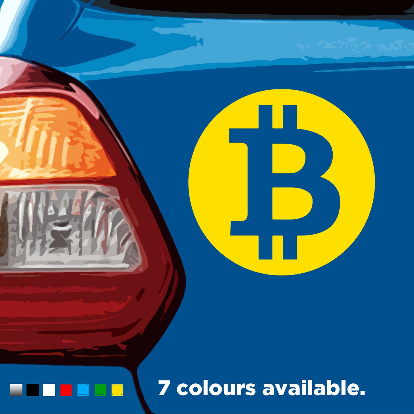 Bitcoin Crypto Currency Symbol | Waterproof Vinyl decal Sticker