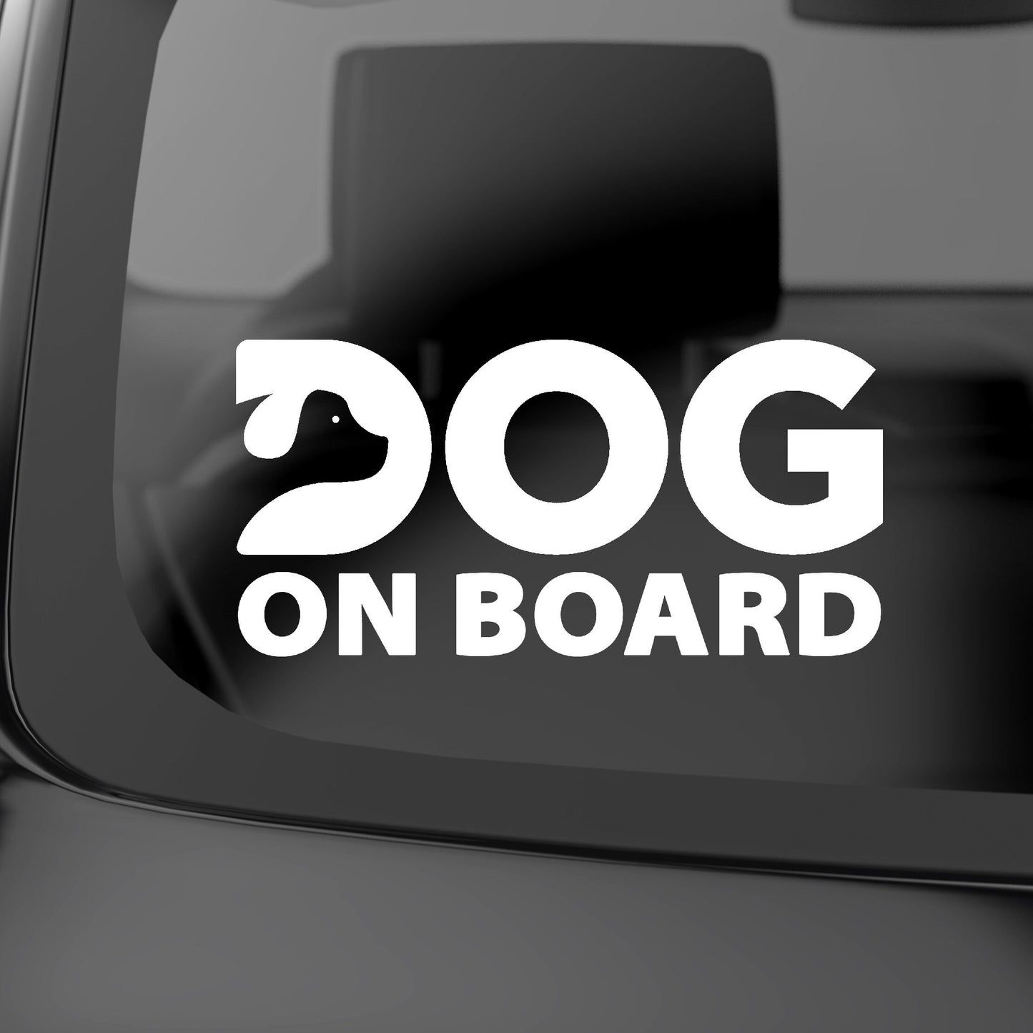 Dog On Board Pet Owner | Waterproof Vinyl decal Sticker