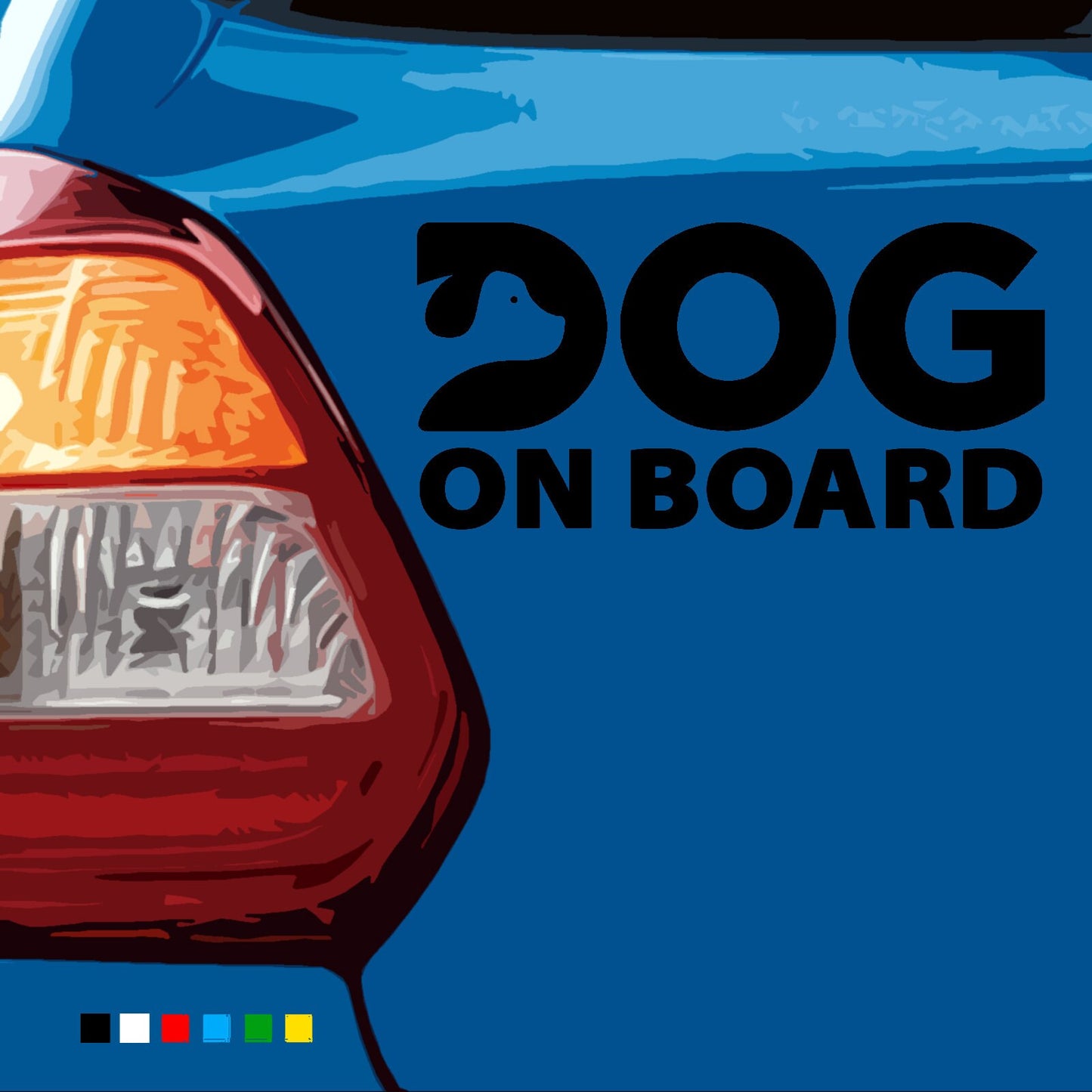 Dog On Board Pet Owner | Waterproof Vinyl decal Sticker