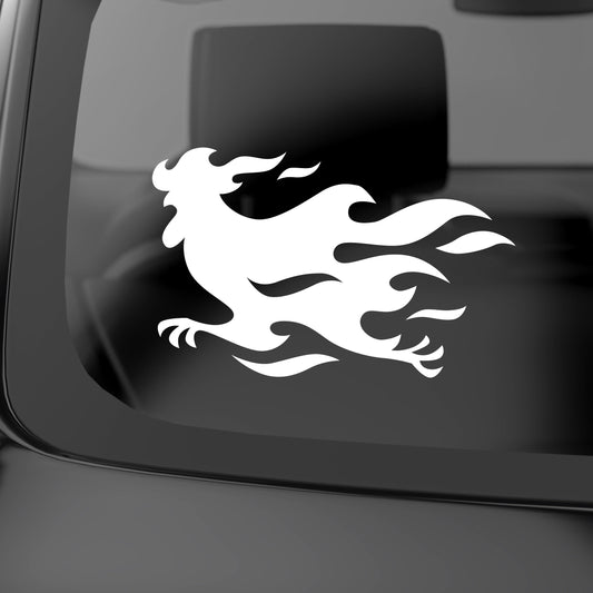 Funny Chicken In Flames | Waterproof Vinyl Decal Sticker