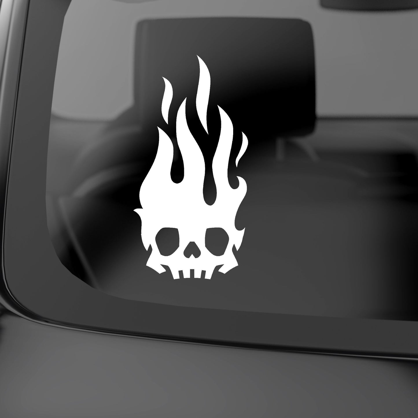 Fire Skull | Waterproof Vinyl decal Sticker