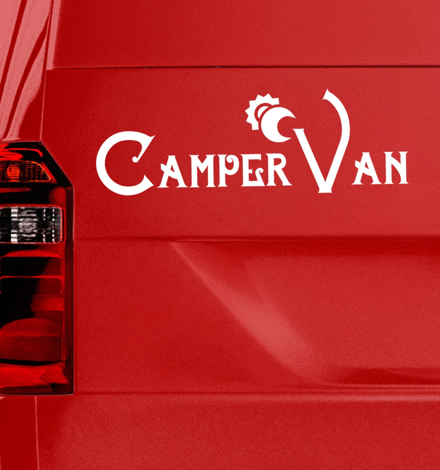 Sun And Moon Campervan Camper Van | Waterproof vinyl Decal Sticker