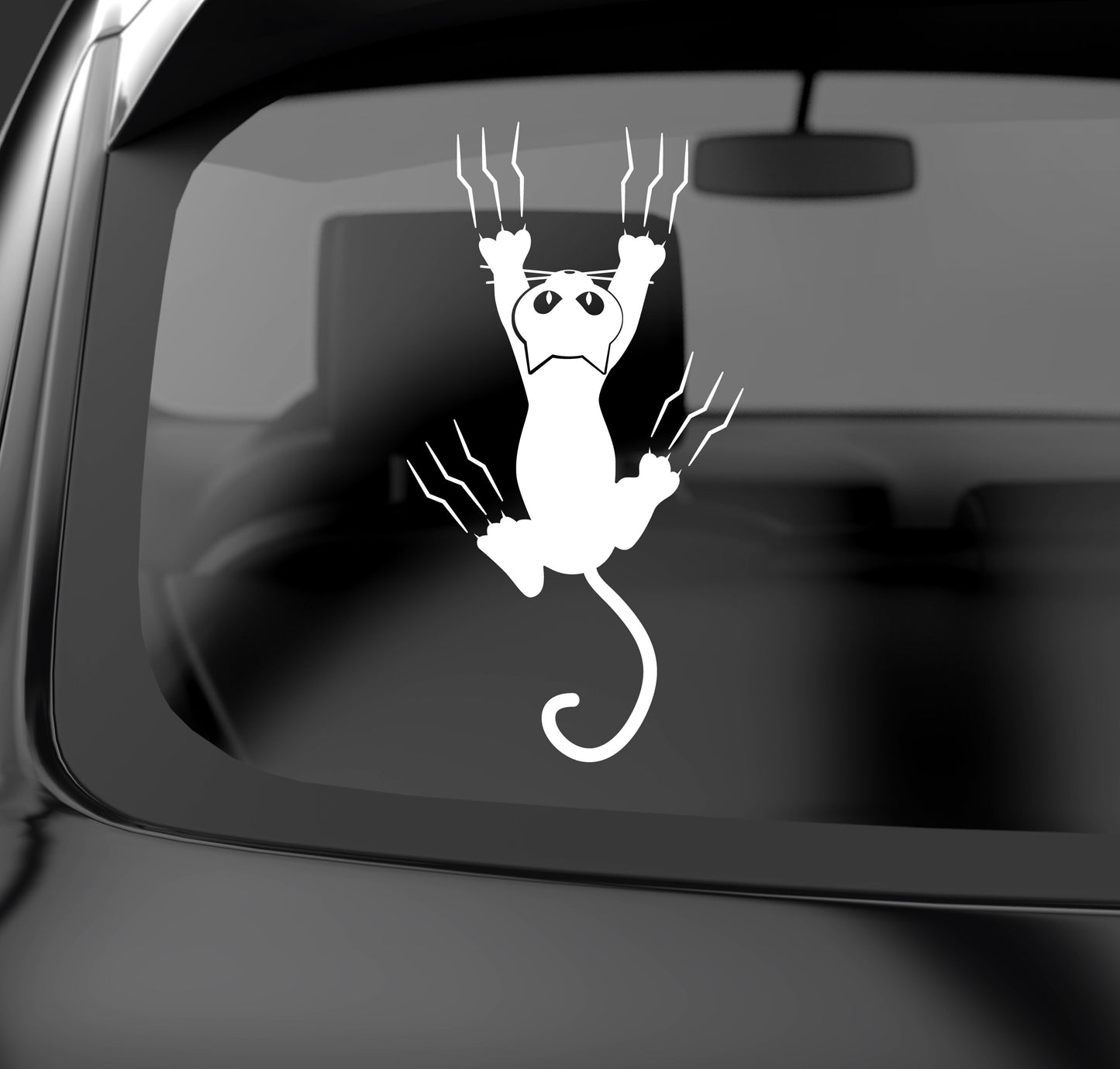 Funny Hanging Cat | Waterproof Vinyl Decal Sticker