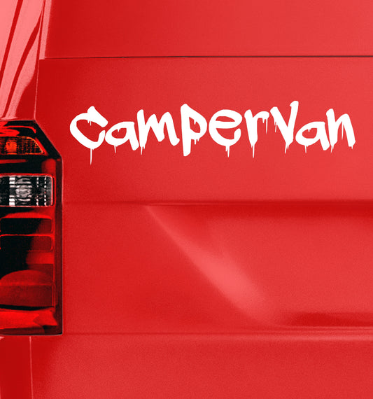 Dripping Paint Effect Campervan Camper Van | Waterproof Vinyl Decal Sticker