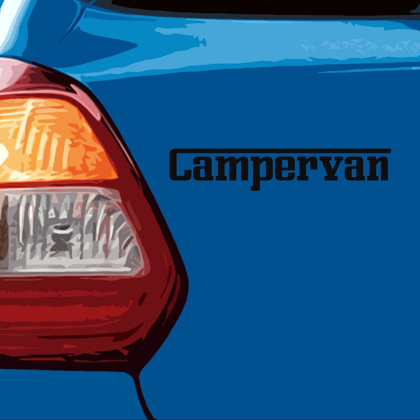 Campervan Camper van Ferrari Style | Waterproof Vinyl Decal Sticker
