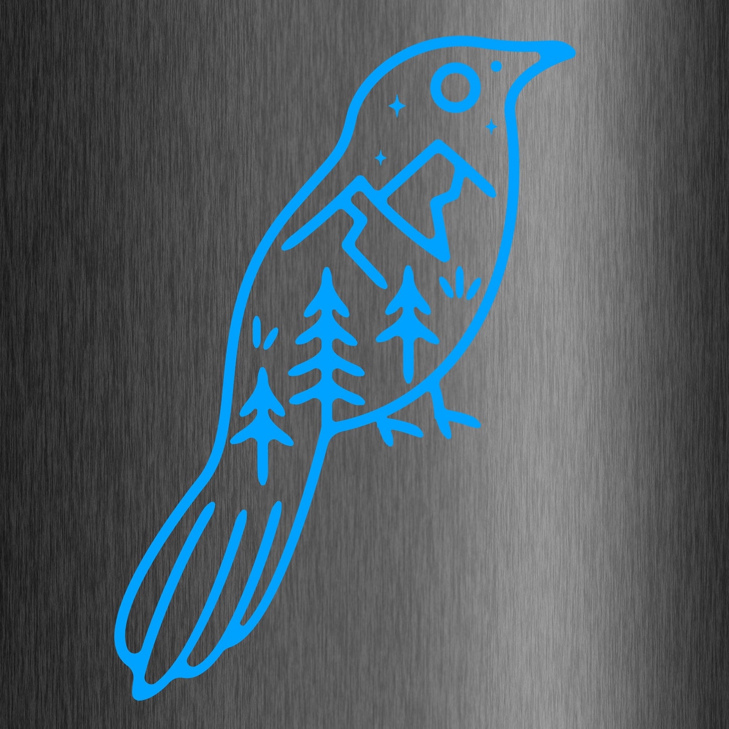 Large Viking Nature Raven | Waterproof Vinyl Decal Sticker | 50cm x 73cm