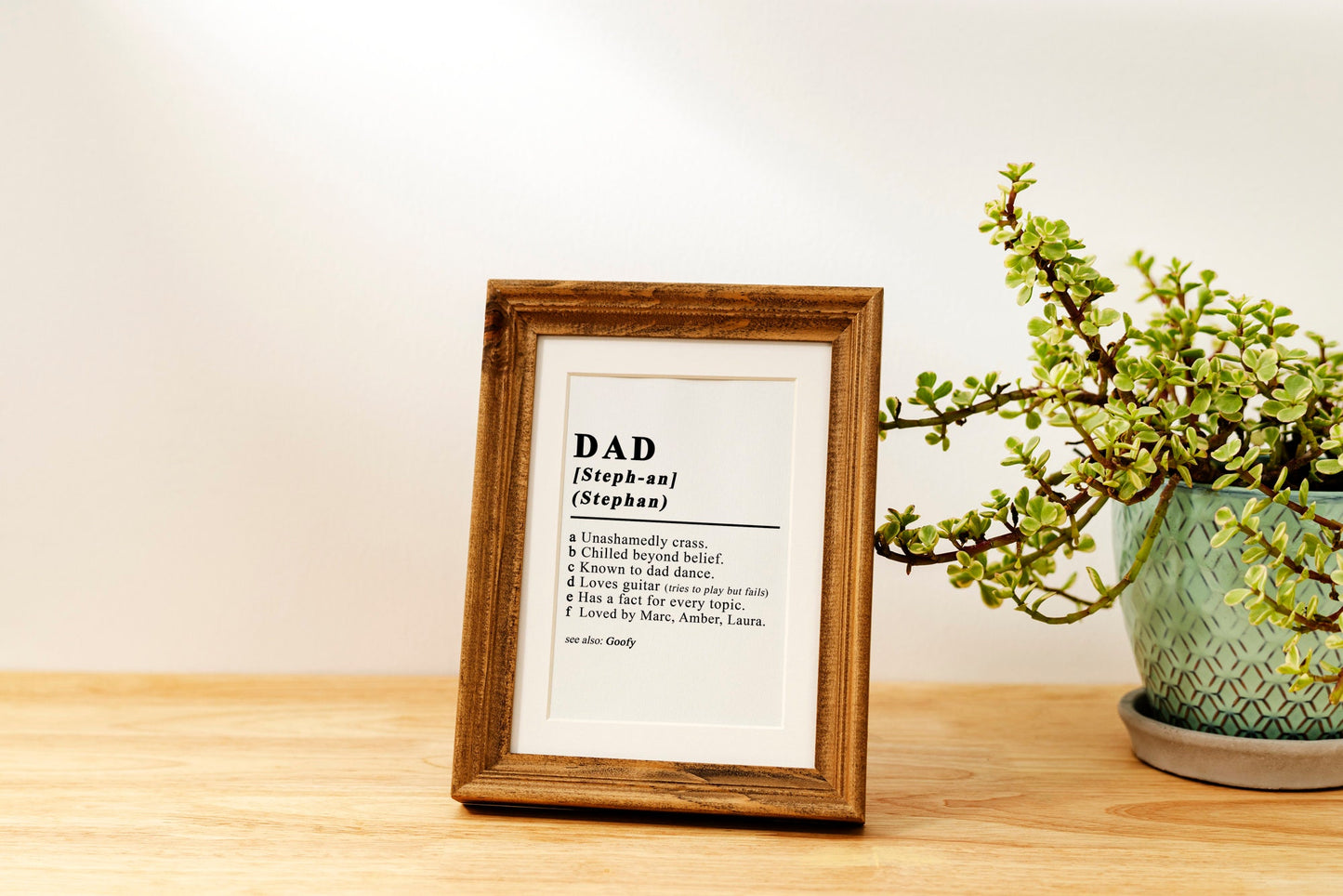 Customisable Dad dictionary definition style high quality poster *PRINT ONLY