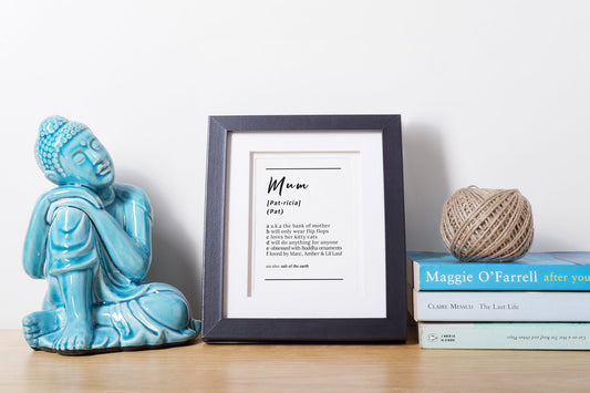 Customisable Mum dictionary definition style high quality poster *PRINT ONLY