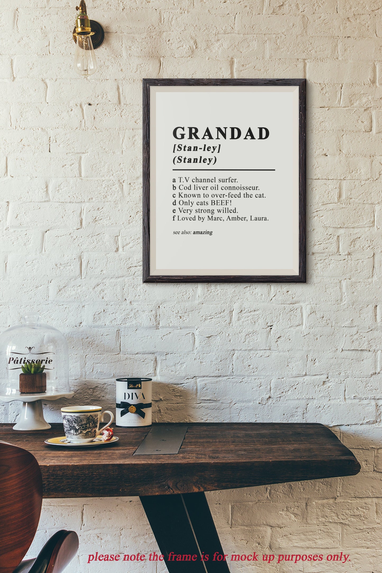 Customisable Grandad dictionary definition style high quality poster *PRINT ONLY