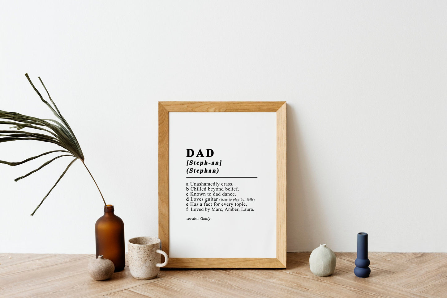 Customisable Dad dictionary definition style high quality poster *PRINT ONLY