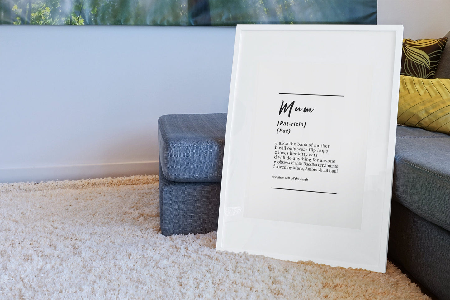 Customisable Mum dictionary definition style high quality poster *PRINT ONLY