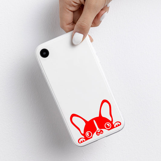 Cute Peeping French Bulldog | Waterproof Vinyl Decal Sticker