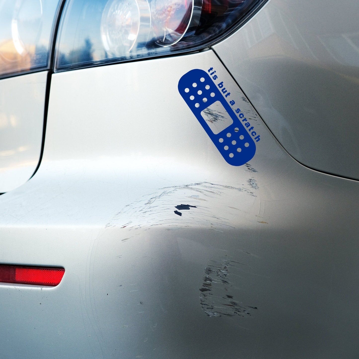 Funny Tis But A Scratch Plaster Bandage | Waterproof Vinyl Decal Sticker | 15cm-55cm