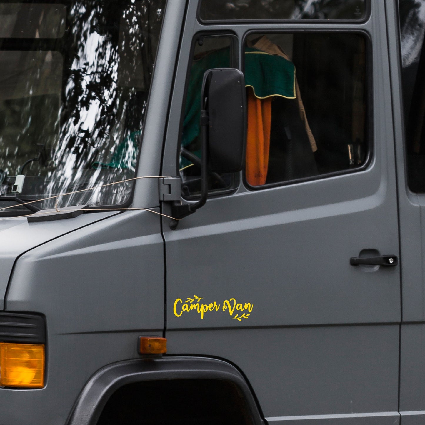 Boho Hand Writing Style Campervan Camper Van | Waterproof Vinyl Decal Sticker