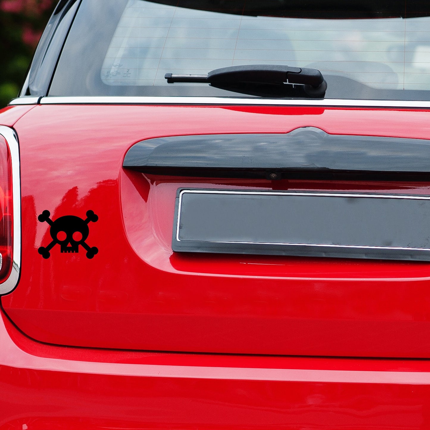 skull and crossbones waterproof vinyl decal sticker