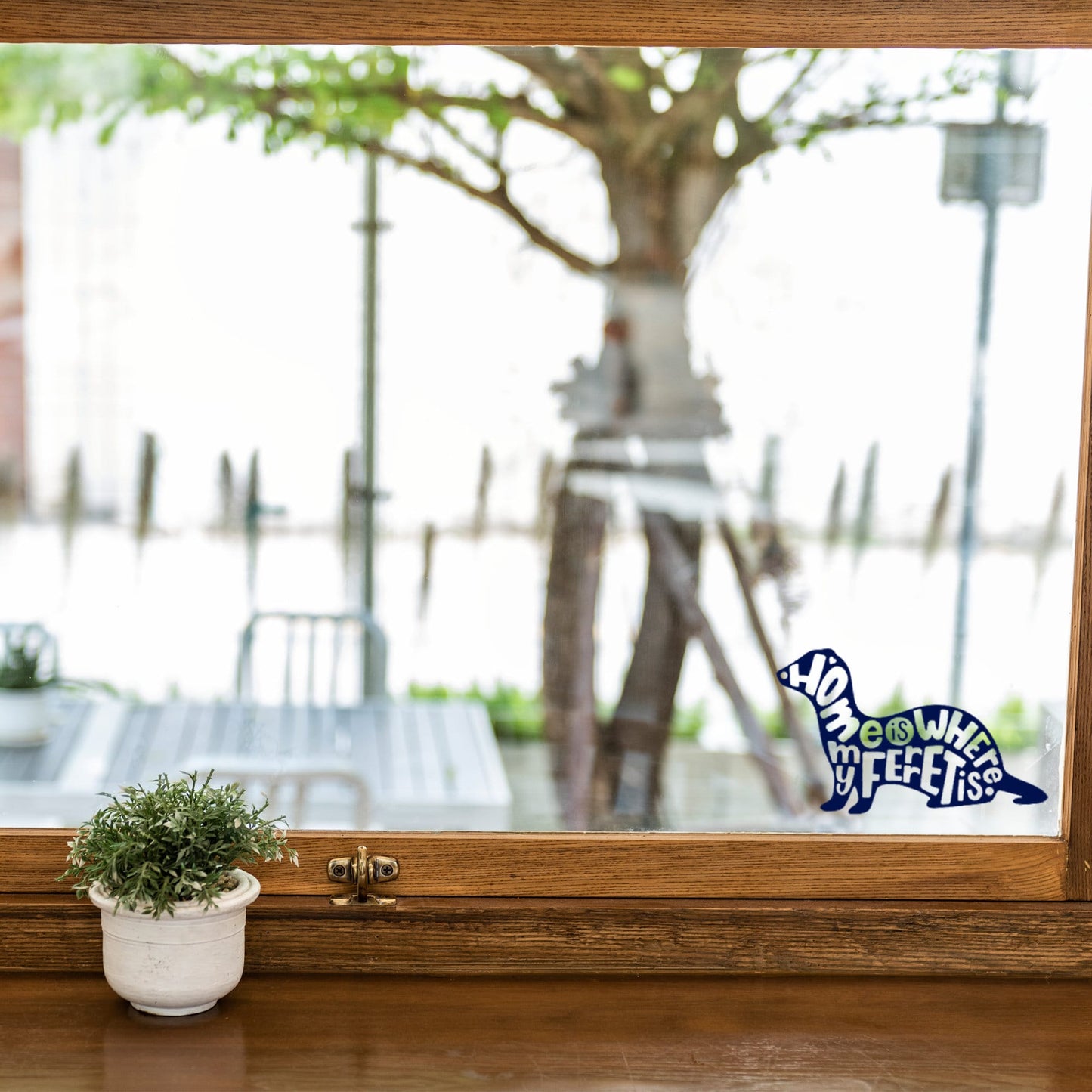 Home Is where My ferret Is | Waterproof Vinyl Decal Sticker