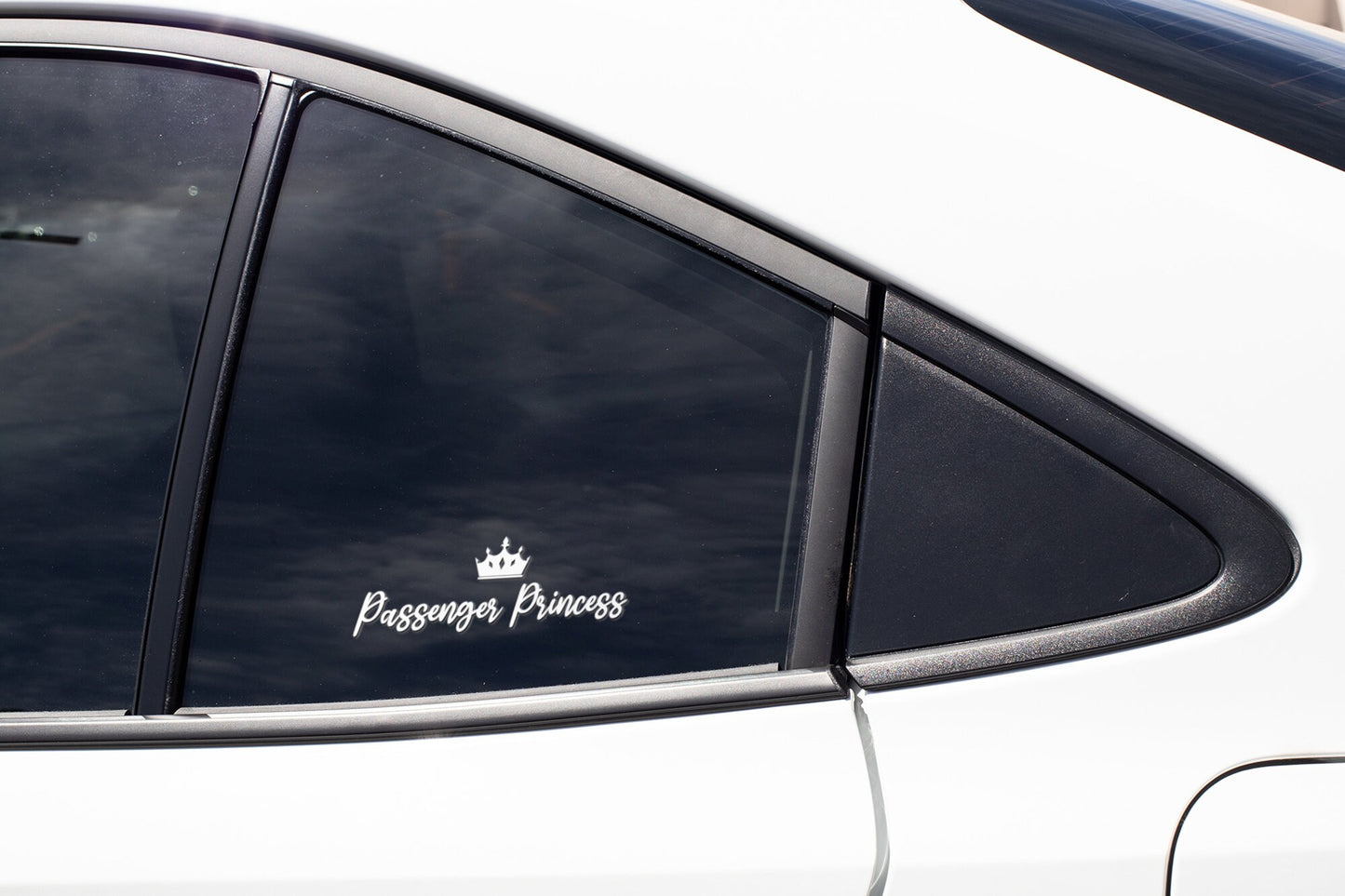 Passenger Princess With Crown | Waterproof Vinyl Decal Sticker