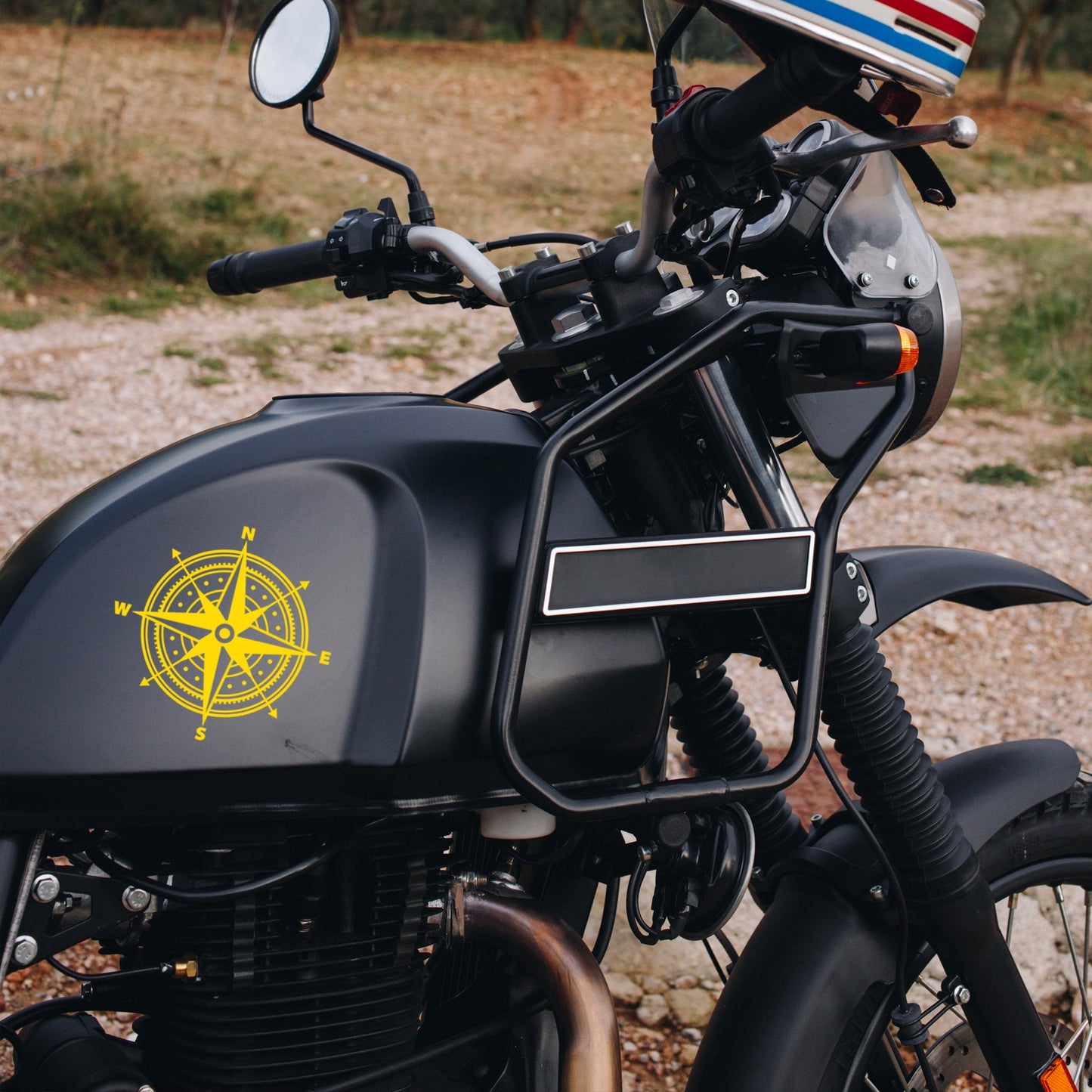 a steampunk style vintage detailed vinyl decal sticker