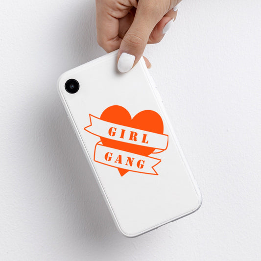 Girl Gang tattoo style heart and banner | Waterproof Vinyl Decal Sticker | 10cm - 55cm