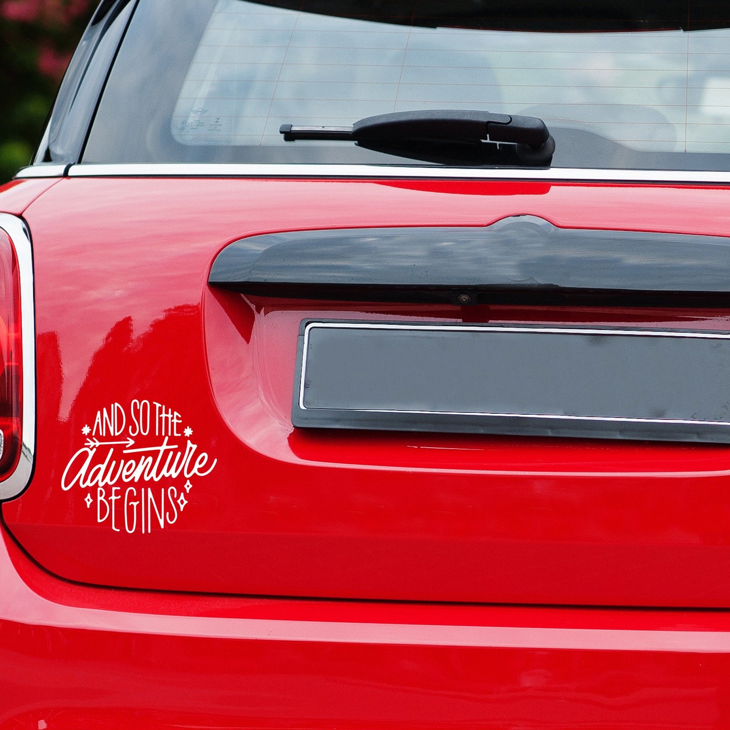 And So the Adventure Begins | Waterproof Vinyl Decal Sticker