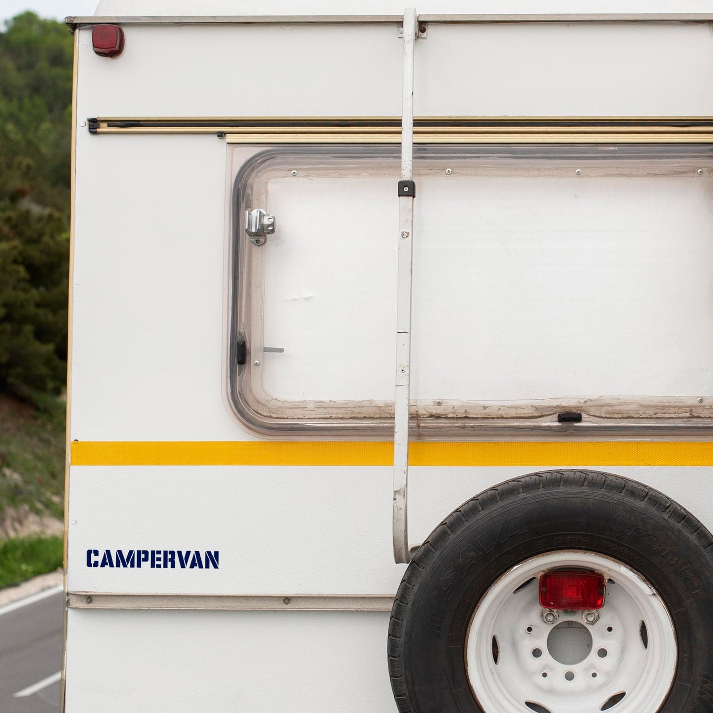 Campervan Camper Van Army Stencil | Waterproof Vinyl Decal