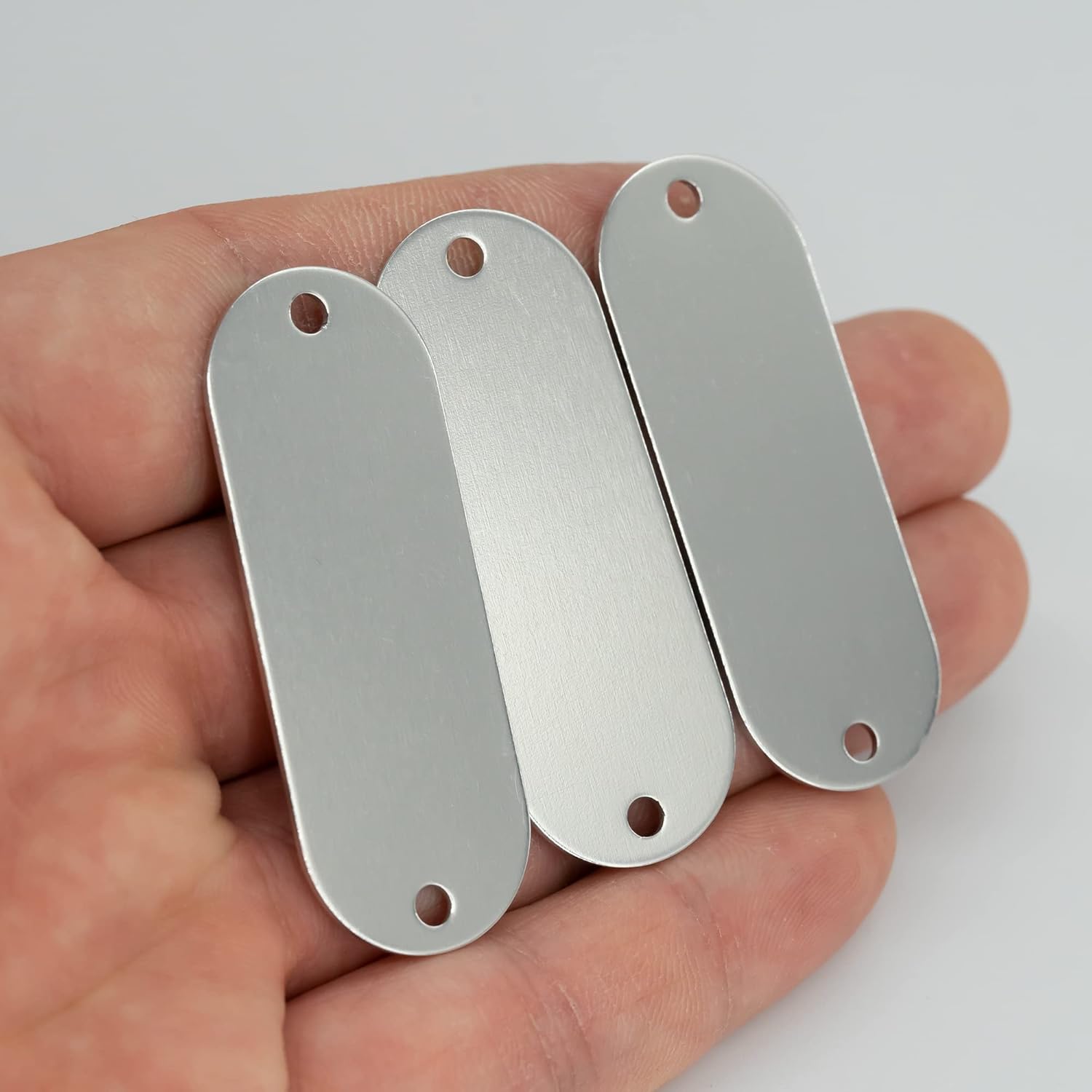 Custom Engraving Engraved Stainless Steel Metal Identification Tags, Keyrings, Memorial Plaque, Signage, Nameplates, | Silver Colour - Buy Custom Things