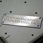 Custom Engraving Engraved Stainless Steel Metal Identification Tags, Keyrings, Memorial Plaque, Signage, Nameplates, | Silver Colour - Buy Custom Things