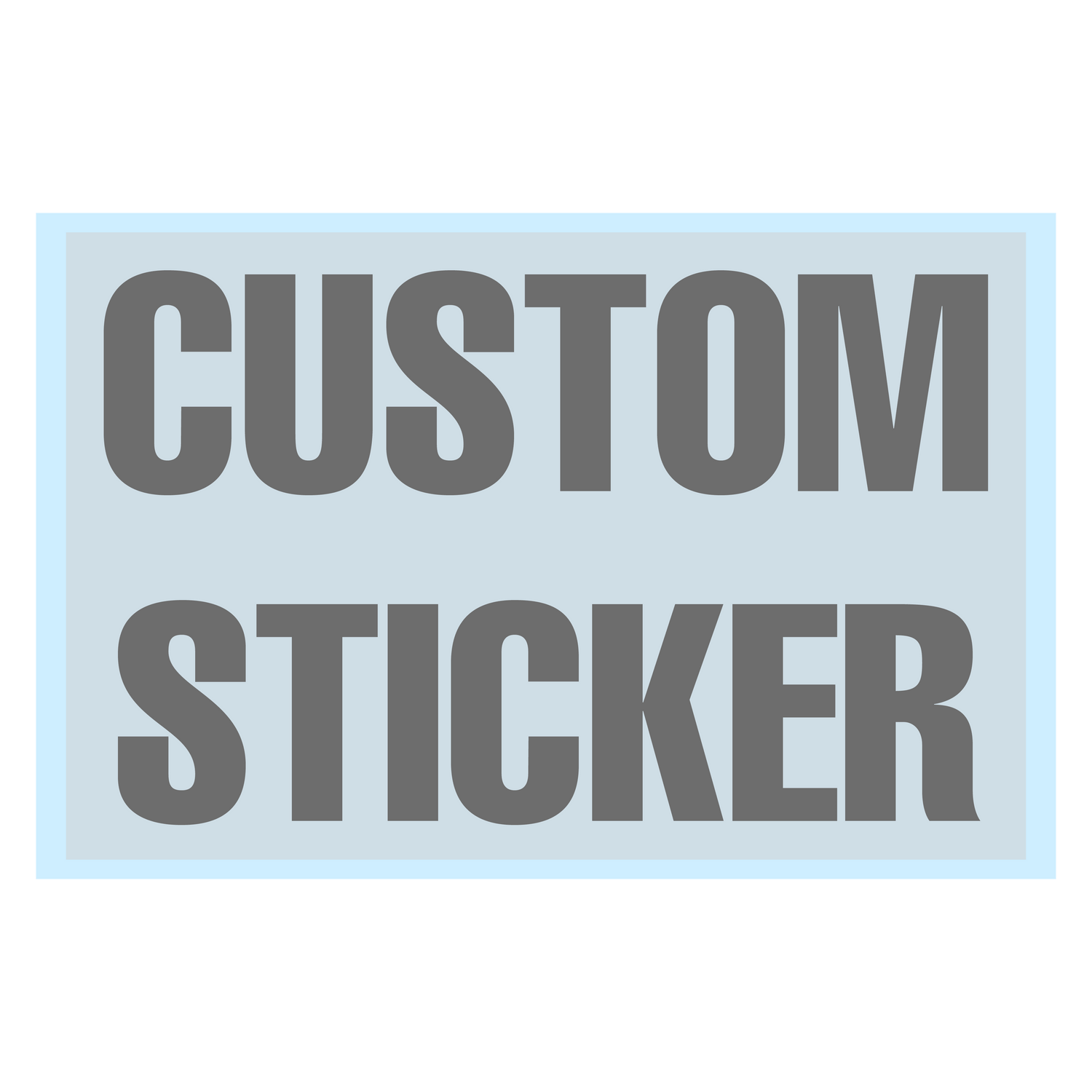 decal instructions step 1: What you will receive... Your decal sticker will be sandwiched between a blue or white backing paper and a clear plastic application tape.