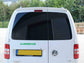 a text campervan logo decal sticker with a tent for the letter a