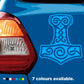 Vikings Mjollnir Thors Hammer decal sticker on a car