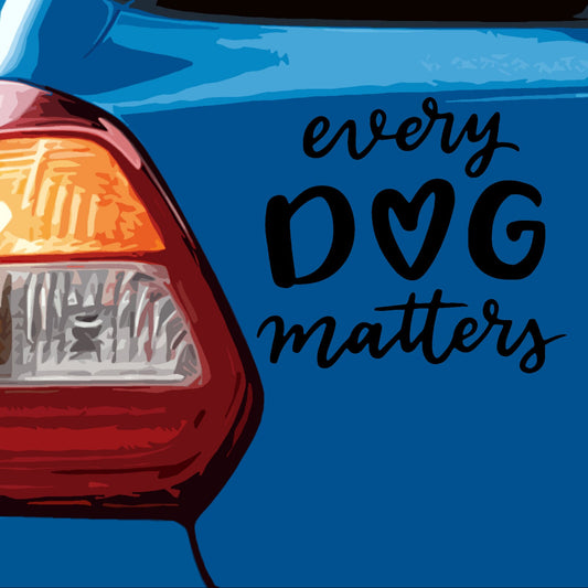 every dog matters decal sticker