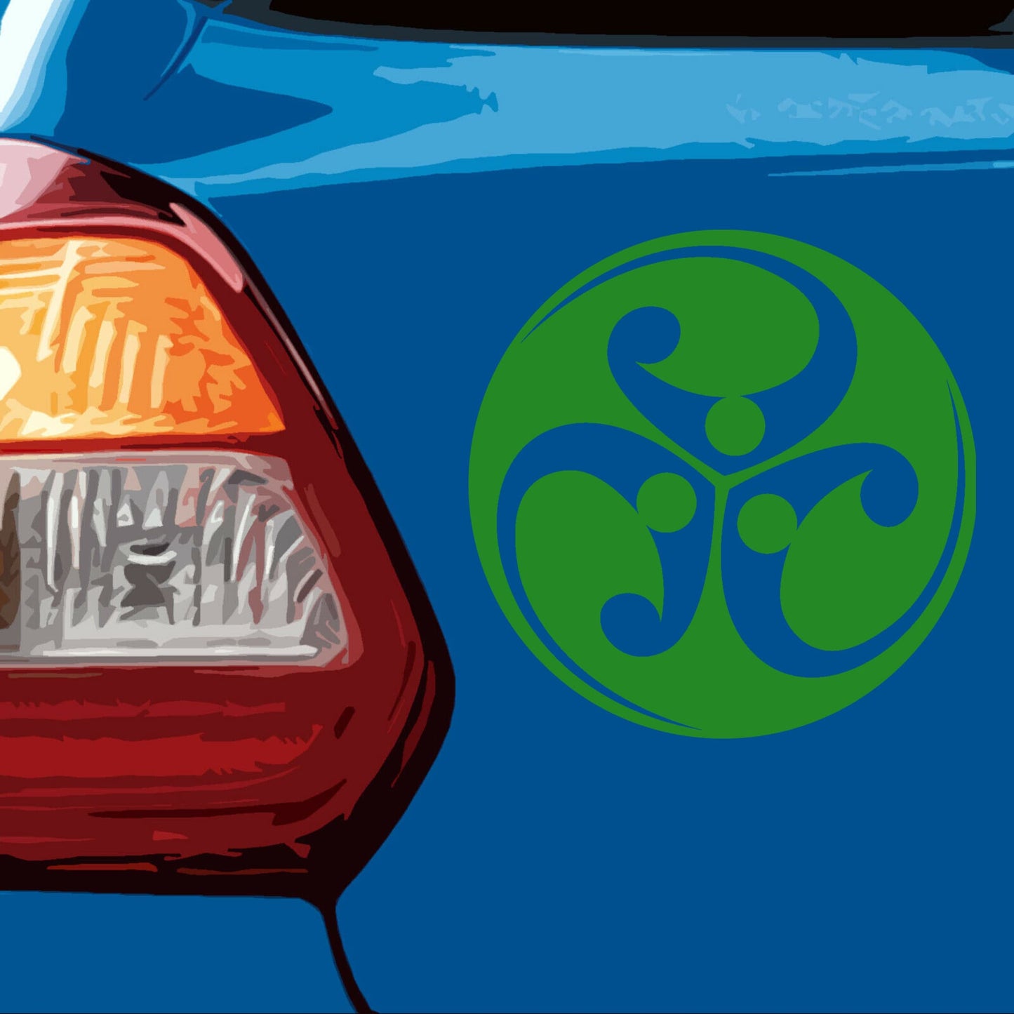 Celtic Shield Knot Symbol | Waterproof Vinyl Decal Sticker | 10cm-55cm