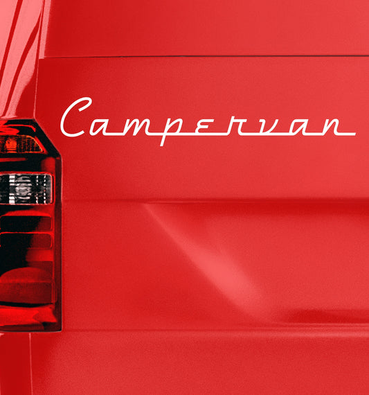 Italian Retro Style Campervan Camper Van | Waterproof Vinyl Decal Sticker