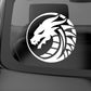 Dragon logo 5-7 year car van bumper circular sticker decal | 12cm