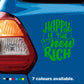 Happy Is The New Rich Slogan | Waterproof Vinyl Decal sticker