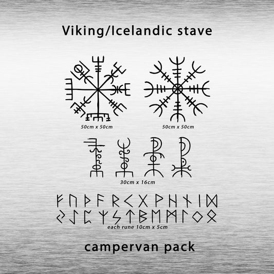 Viking Norse Rune Symbols | Waterproof Vinyl 30-Decals Sticker Set