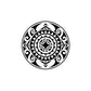 Large Māori Polynesian Style Pattern Circle | Waterproof Vinyl Decal sticker | 55cm