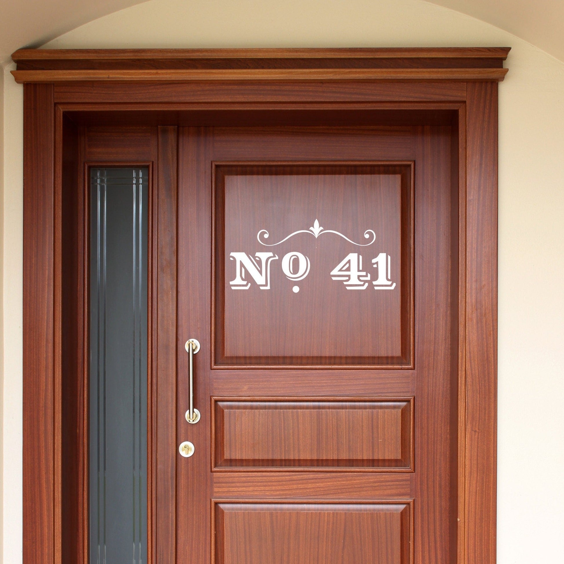 Western Style Custom Door Number | Waterproof Vinyl Decal Sticker | 20cm - 55cm