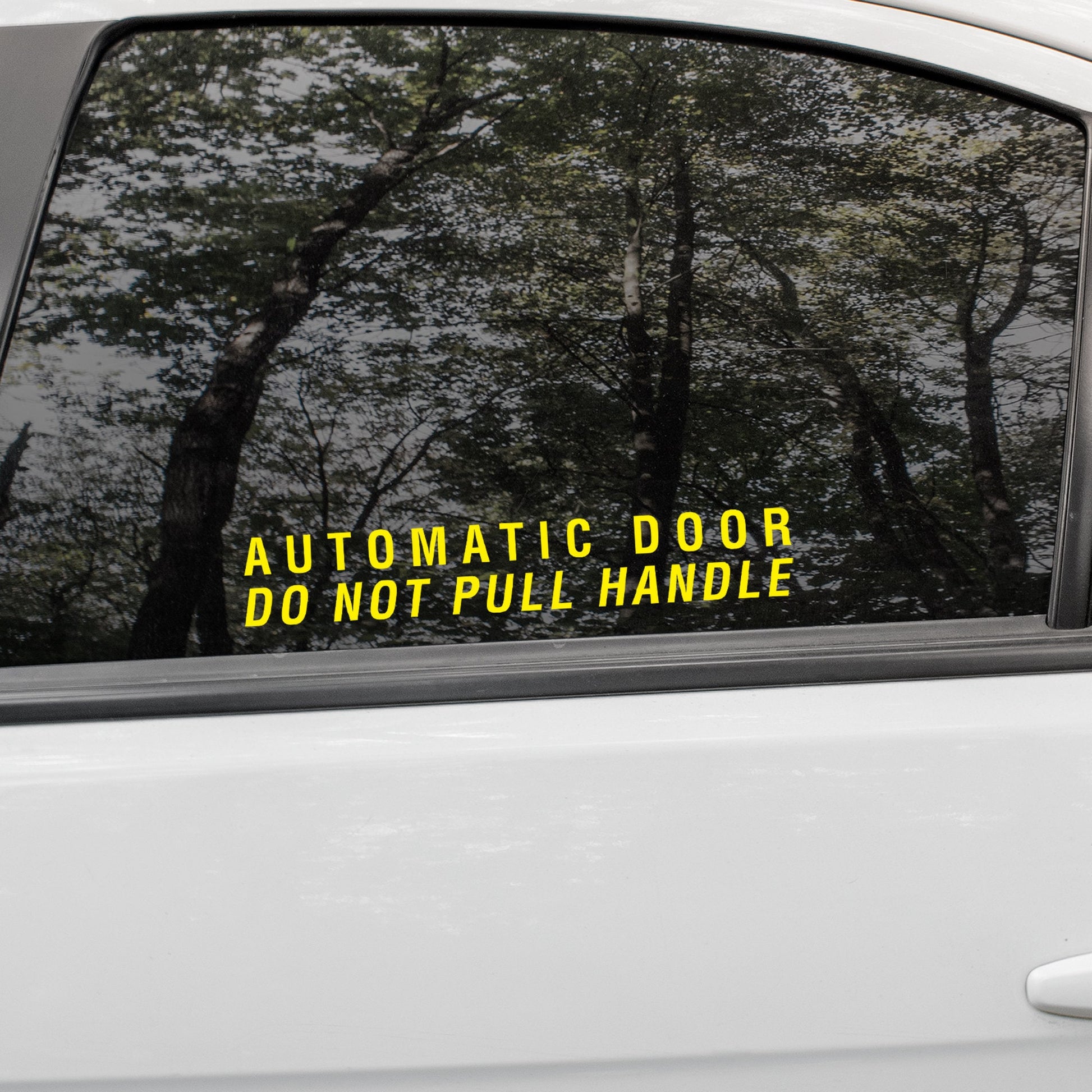 Automatic Door Do Not Pull Handle | Waterproof Vinyl Decal Sticker | 15cm