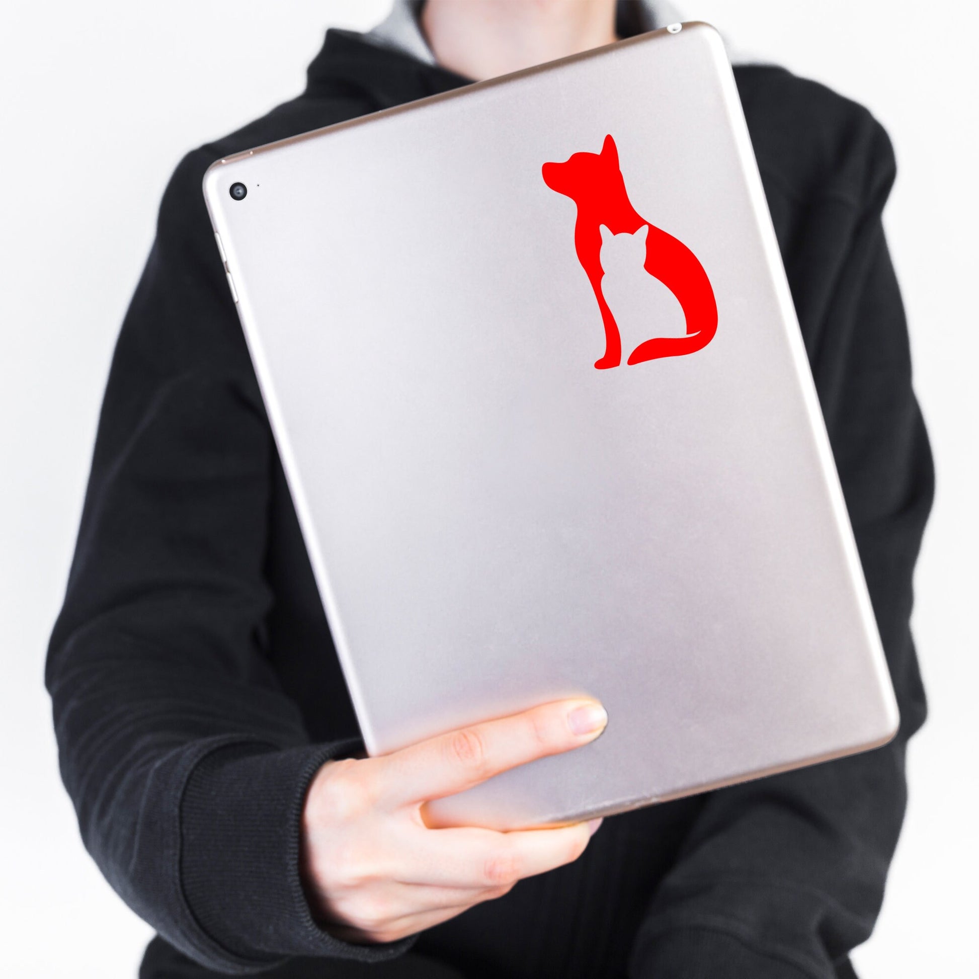 Cat and Dog Silhouette | Waterproof vinyl Decal Sticker