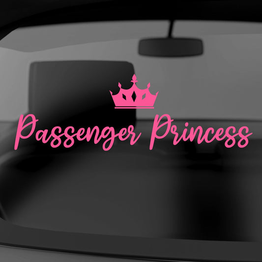 Passenger Princess With Crown | Waterproof Vinyl Decal Sticker