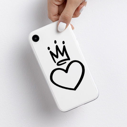 Heart And Crown | Waterproof Vinyl Decal Sticker